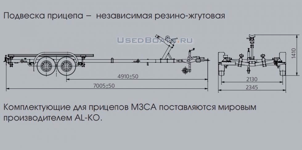 Схема лодочного прицепа с размерами своими руками