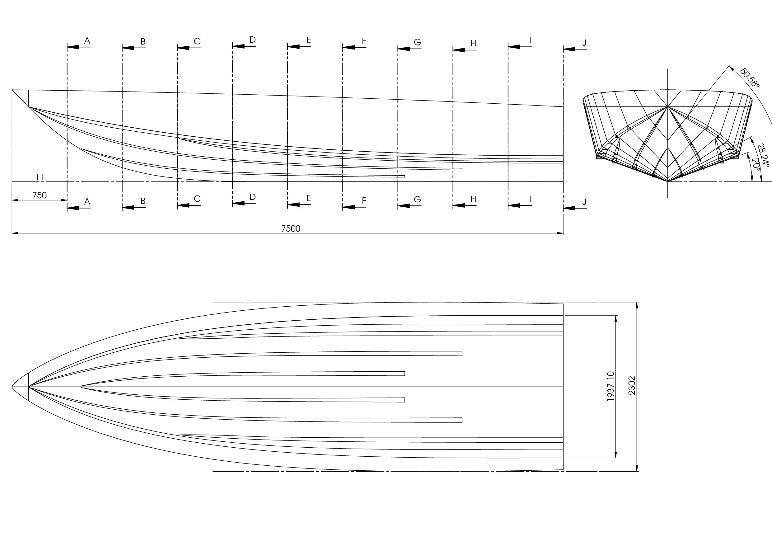 Mini boat чертежи