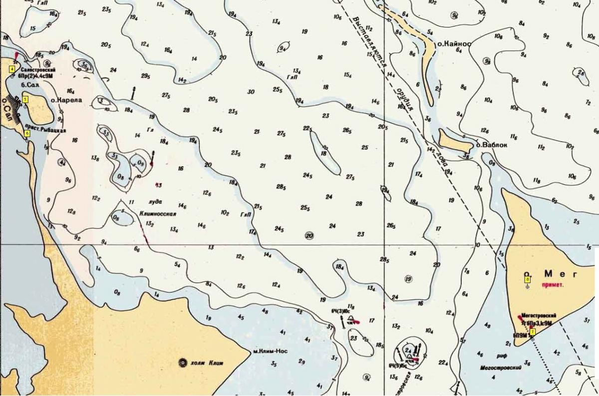 Карта глубин онежского озера подробная онлайн