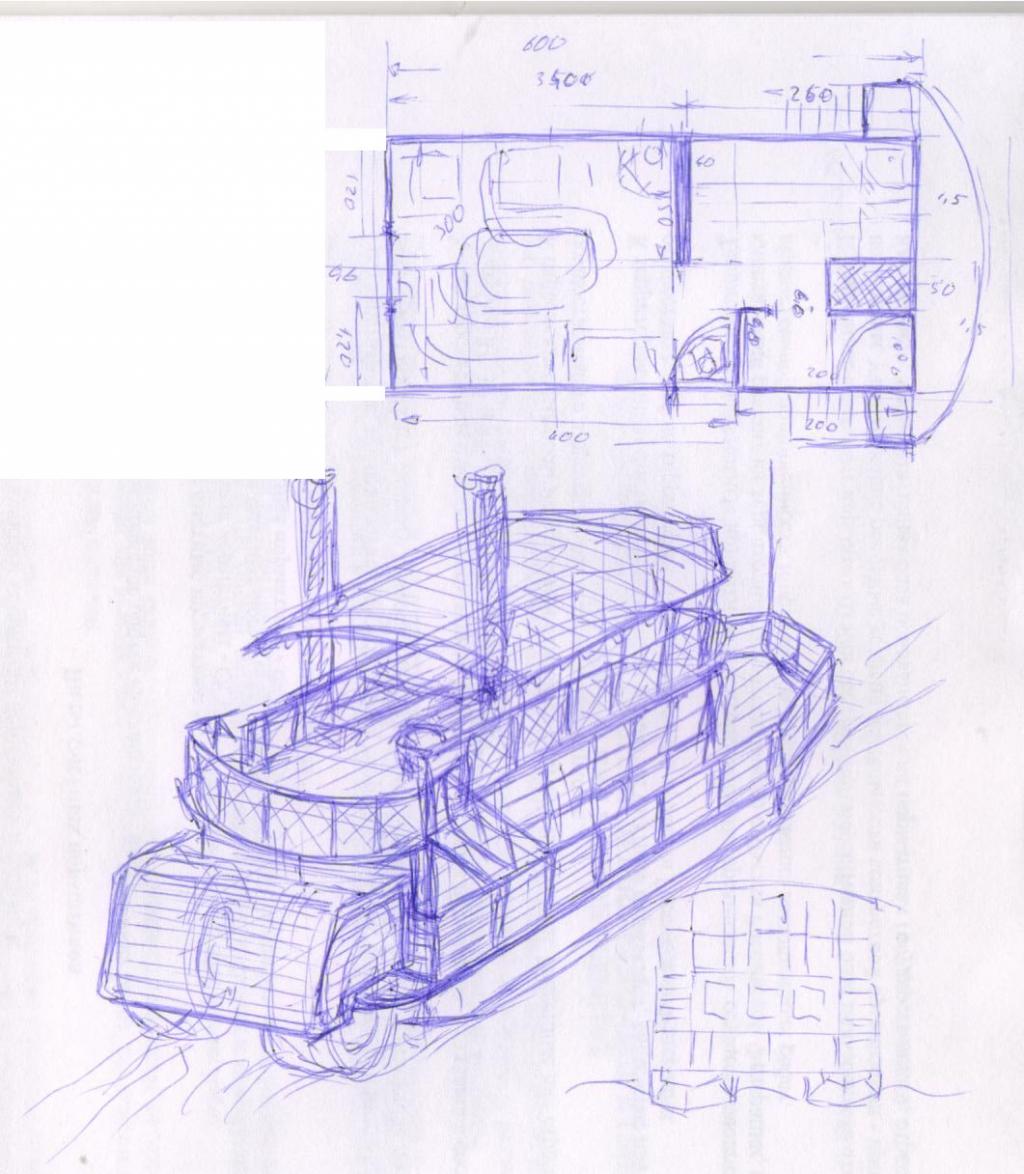 Плавдача в стиле колесного парохода - Страница 6 - Проекты и чертежи -  Кают-Компания 