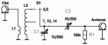 Схема антенного тюнера кв своими руками