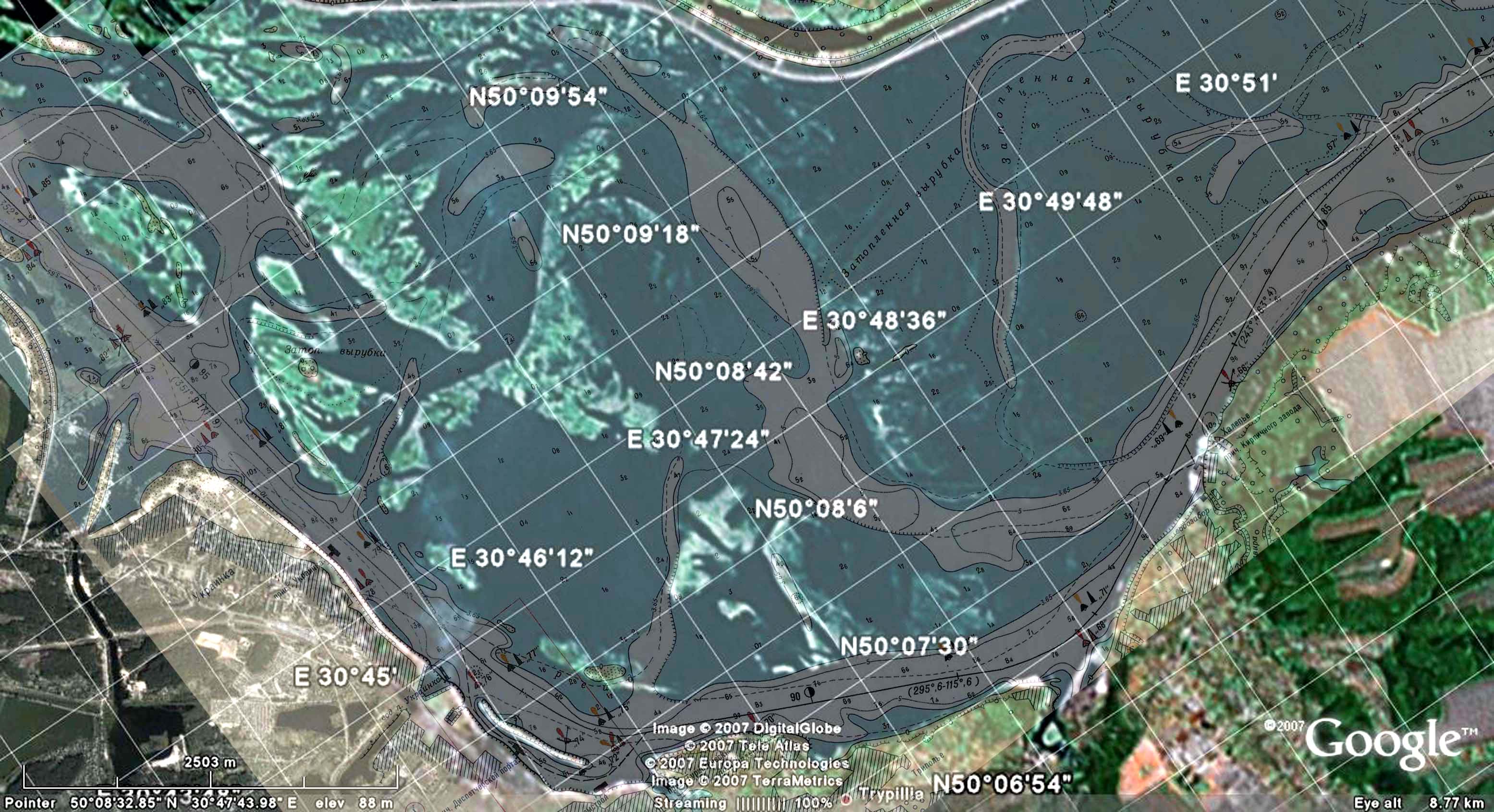 Верхнемакаровское водохранилище карта