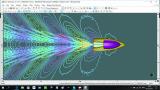 Sail Yacht 6,3m-Plan with wave pattern-v=6,74kn,vertical exaggeration=0,5.jpg