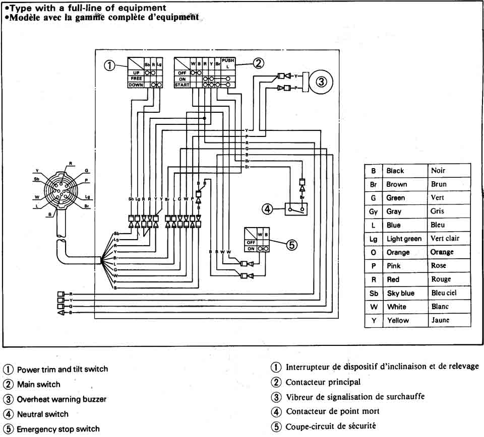 Yamaha 703 схема подключения